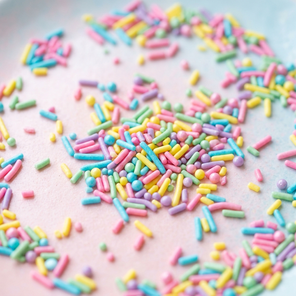 Colorful Sprinkles and Cupcake Decorations